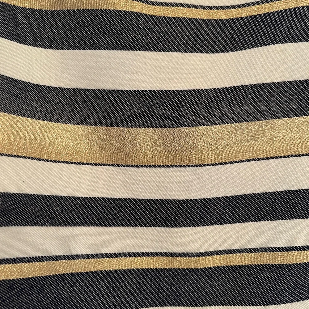 J. Crew Metallic Stripe Mini Skirt size 00